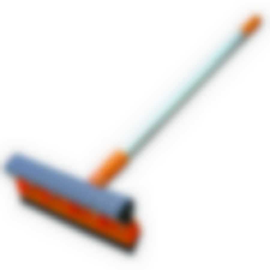 Окномойка "Умничка" 25см с телескоп.ручкой, длина 95см, оранж.