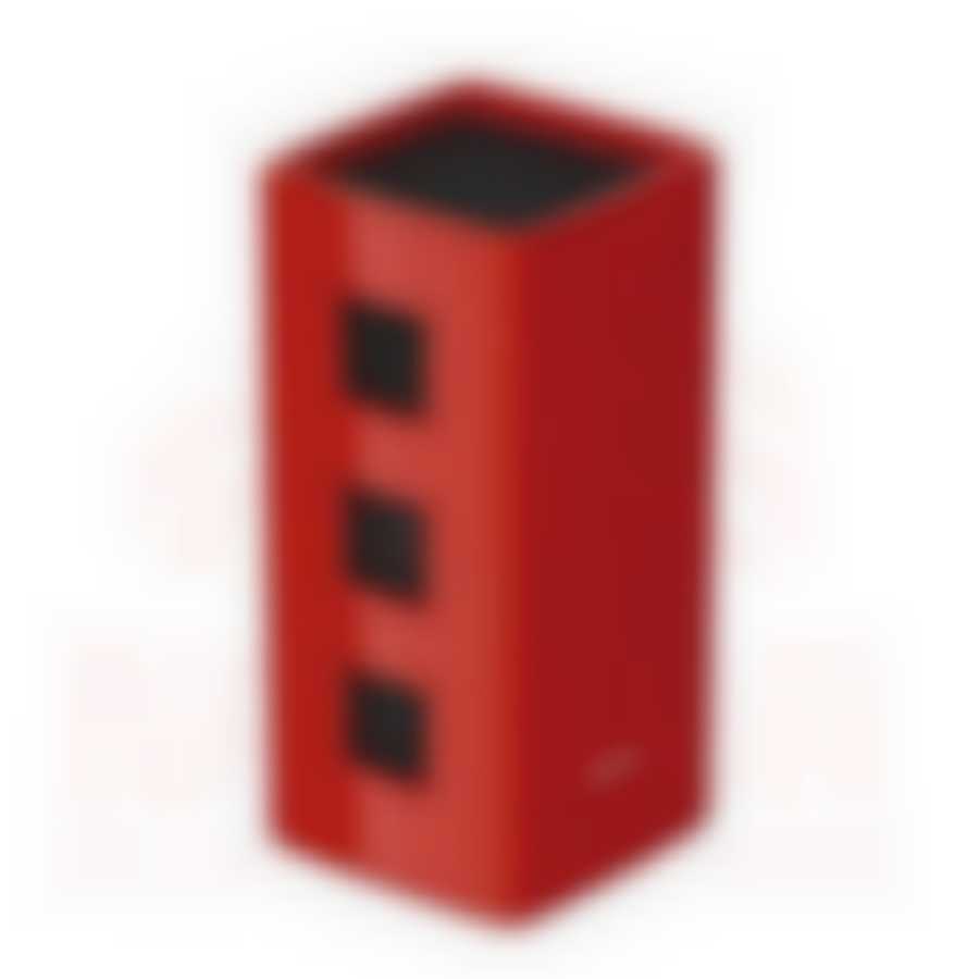 Универсальный керамический блок для ножей, красный, NADOBA, серия ESTA