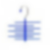 Вешалка для галстуков Attribute Hanger "Home", цвет: синий, 18 x 19 см