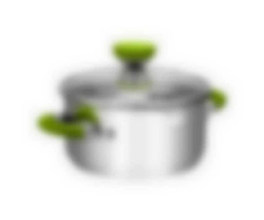 Кастрюля с крышкой 18х10.5см 2л lime