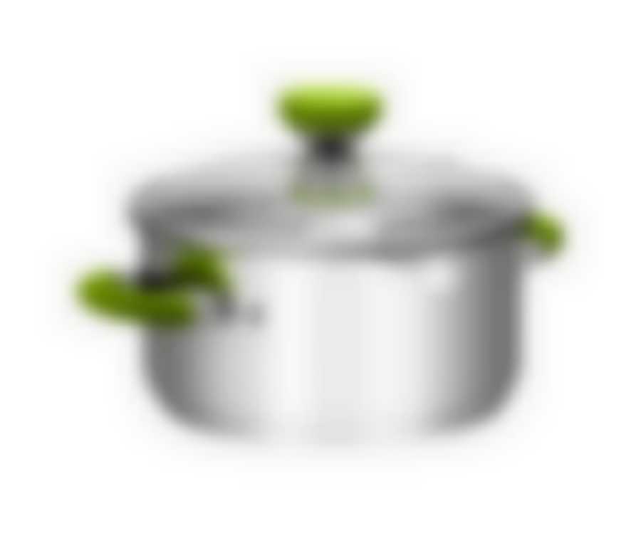 Кастрюля с крышкой 20х11.5см 3л lime