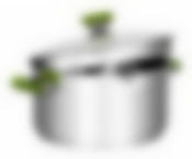 Кастрюля с крышкой Attribute 24х13.5см 5л lime