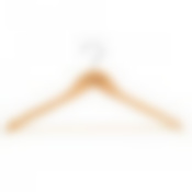 Набор вешалок для костюма 44.5см 6шт цвет: натуральный