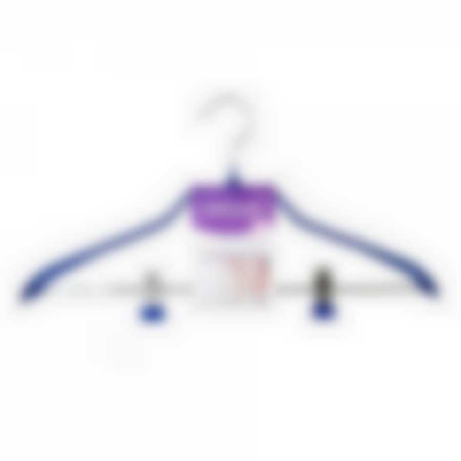 Вешалка для костюма с клипсами синяя