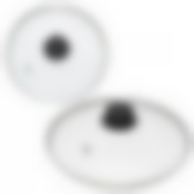 Крышка стеклянная с метал. ободом и пар. 26см