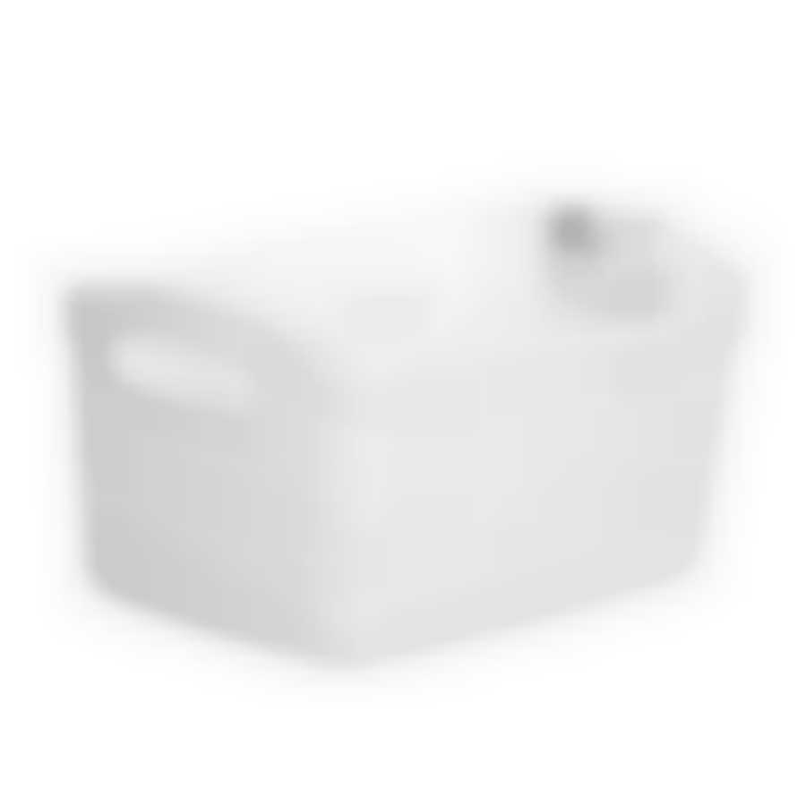 Корзина ribbon белая xs 24x17x12см