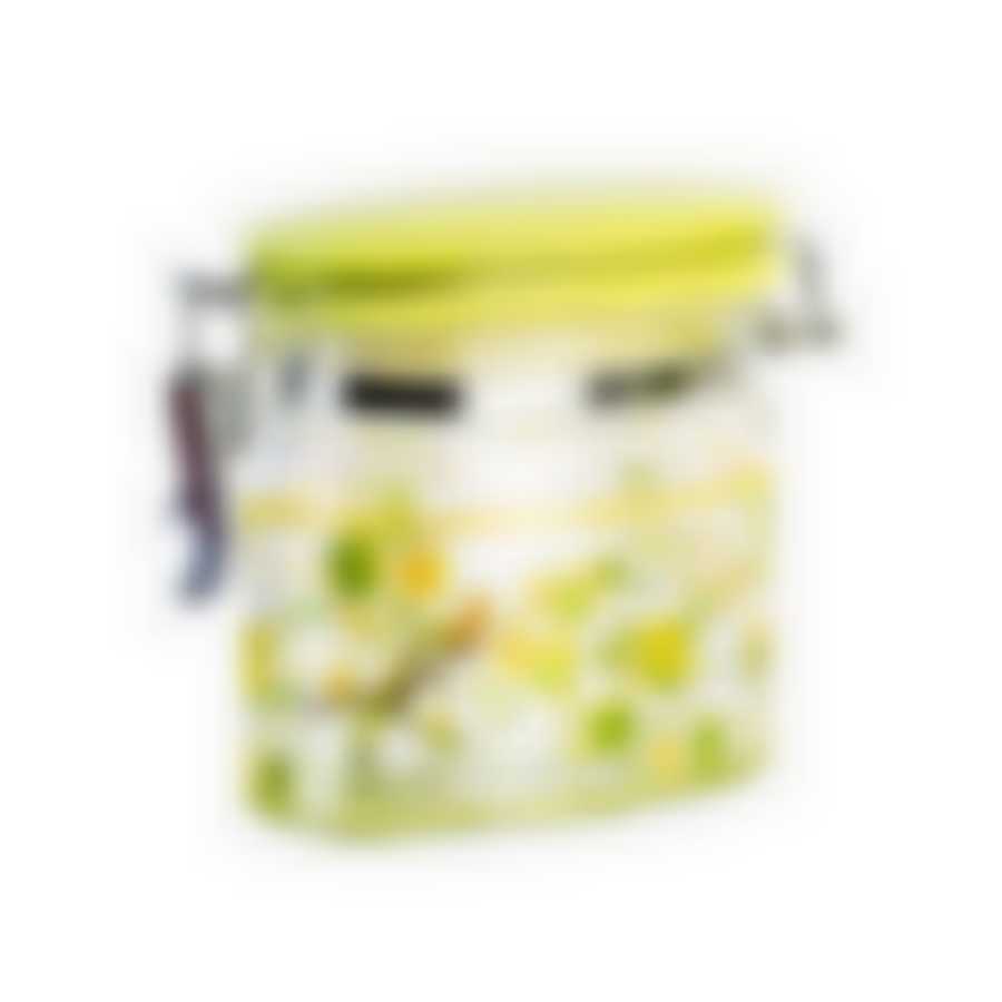 Банка стеклянная овальная с керамической крышкой paradise bird 470мл