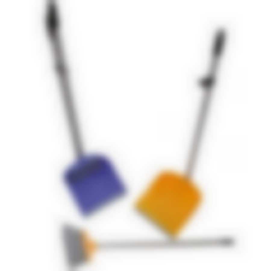 Совок + щетка на стальных длинных рукоятках 120см