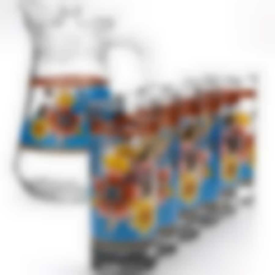 Набор для напитков Loraine Цветы синий, 7 предметов