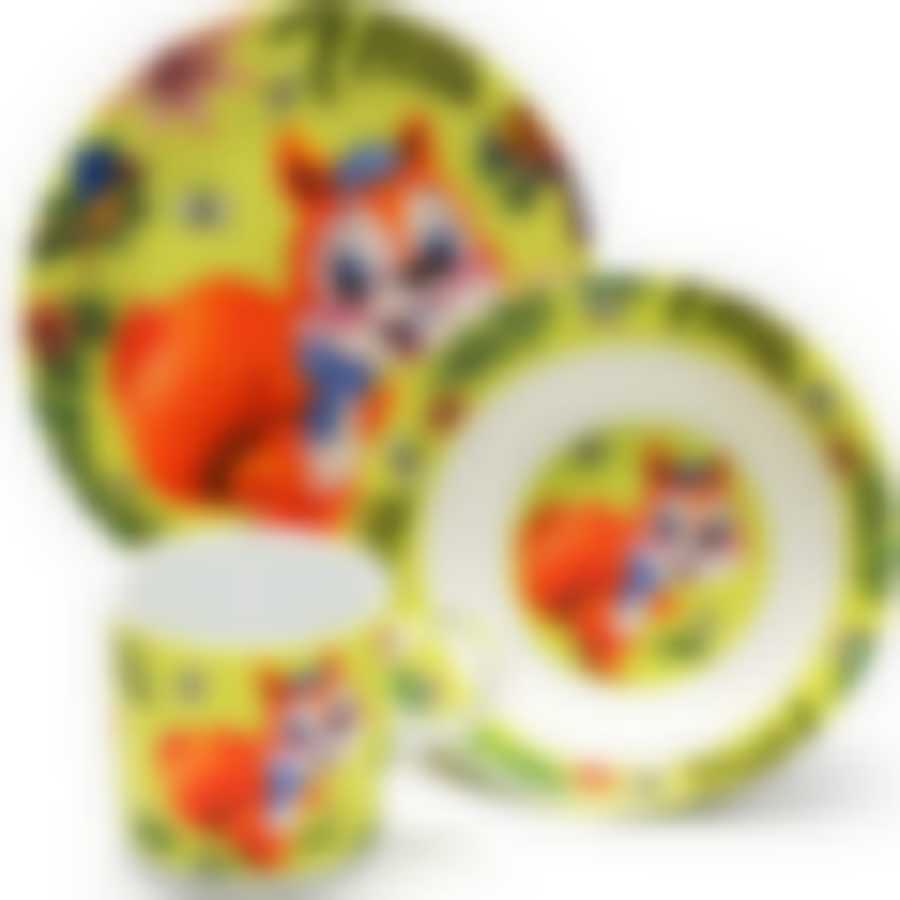 Набор детской посуды Loraine Белочка, 3 предмета