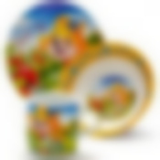 Набор детской посуды Loraine Лиса, 3 предмета