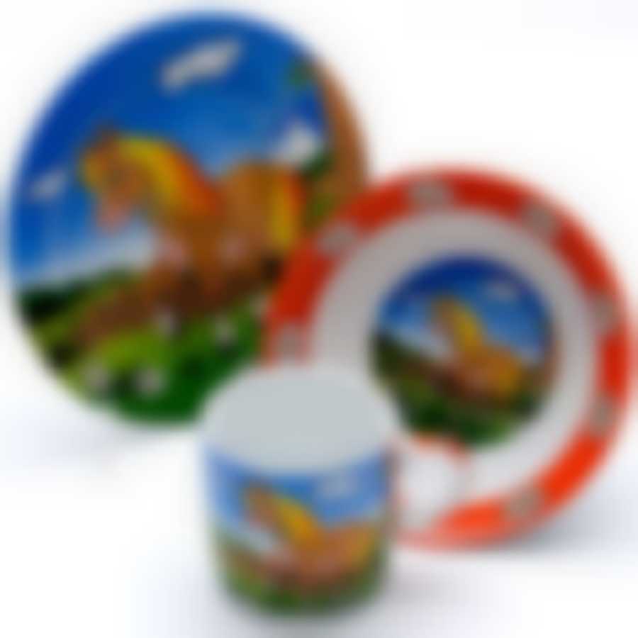 Набор детской посуды Loraine Лошадка, 3 предмета