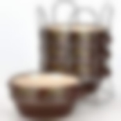 Набор супниц 4 шт Loraine на подставке, 575 мл