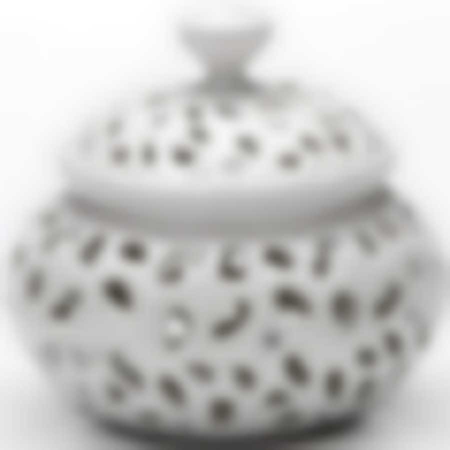 Ваза с/крышкой ажурная 11х11х10см МВ