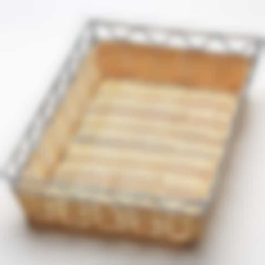 Хлебница/фрукт. хром/плетен 29-19см МВ