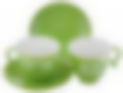 Набор чайный на 2 персоны Loraine Радуга зеленая, 220 мл