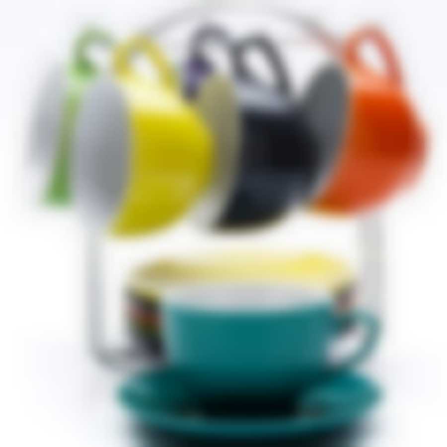 SG-23134"Набор чашек 6 пр. на подставке (250мл)+ 6 блюдец LR( х6)"