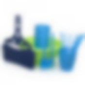 Набор д/пикника 14 пр.: Миска 2,1л; Стакан 4шт.250мл; Ложка 4шт.; Вилка 4шт.; Веер для мангала малый (цвет в ассортименте)