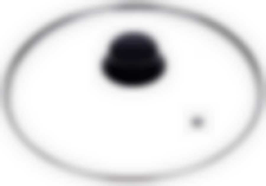 Крышка 26см с ручкой стеклян. метал/обод низ.