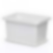 Кашпо с поддоном прямоугольное Эконом 2 л (бел.)