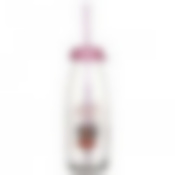 Бутылка с рисунком с трубочкой 500 мл