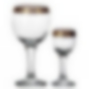 Набор VIP, 12 предметов: 6 бокалов, объем 200 мл, 6 рюмок, объем 50 мл (деколь Золотая полоса)