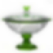 Ваза Хрусталь малая с крышкой (прозр.зел.)