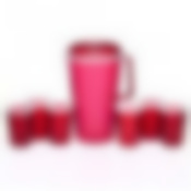 Набор Мозаика (кувшин + 6 стаканов) красный