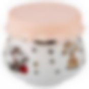 БАНОЧКА ДЛЯ МЕДА/ВАРЕНЬЯ С СИЛИКОНОВОЙ КРЫШКОЙ "ВЕСЕЛЫЕ ДРУЗЬЯ" 300 МЛ. ДИАМЕТР=9 СМ. ВЫСОТА=8 СМ