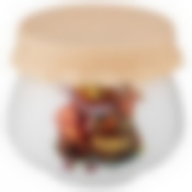 БАНОЧКА ДЛЯ МЕДА/ВАРЕНЬЯ С СИЛ. КР. 300 МЛ. Д.=9 СМ. В.=8 СМ