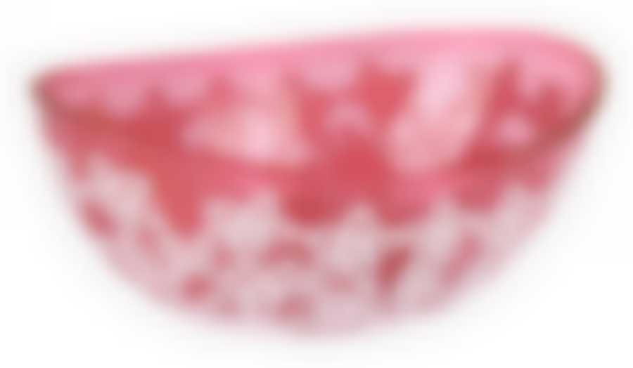 Салатник Виктория 2,8 л овальный (бордовый)