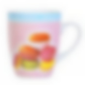 Кружка Бочка.340мл R03/601J Макаруны (48/12) MIX