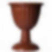 Вазон на высокой ножке Жасмин 12 л (коричневый)