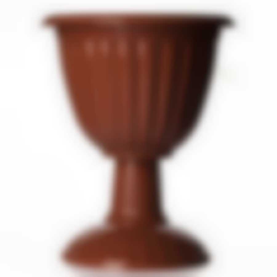 Вазон на высокой ножке Жасмин 12 л (коричневый)