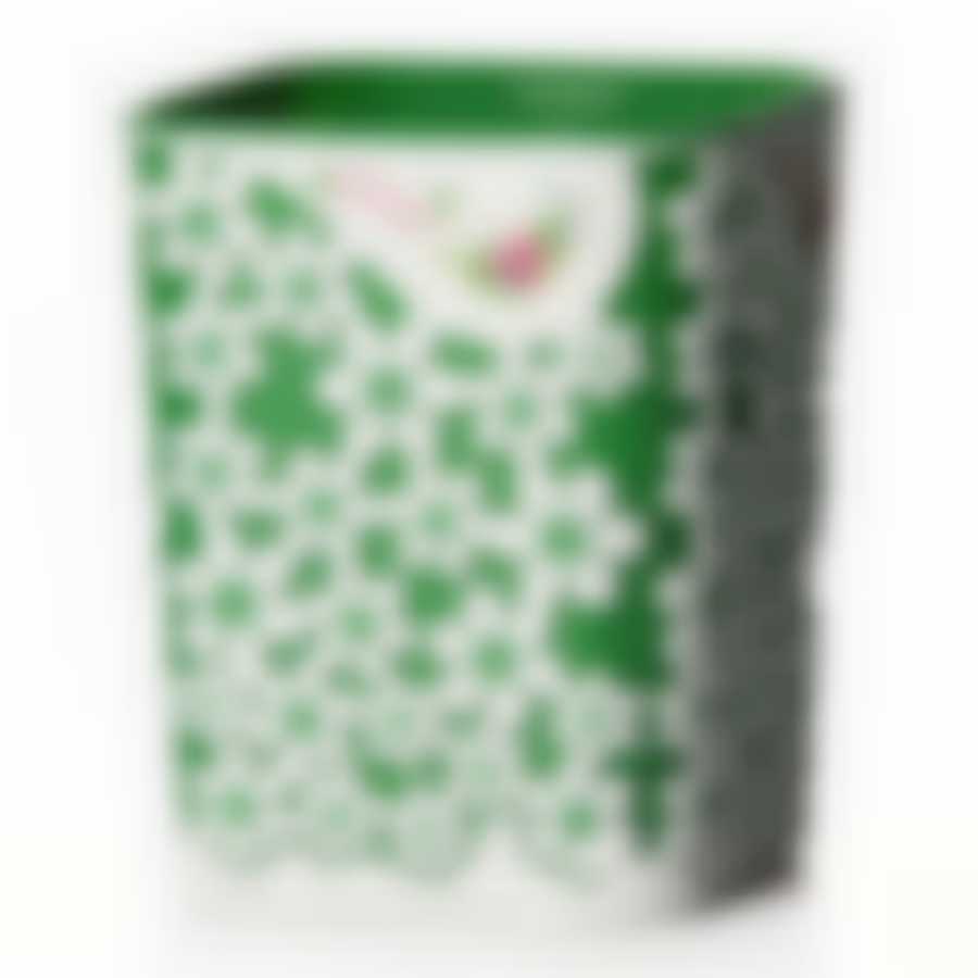 Горшок-кашпо "Дольче Вита" 1 л с под.(зел-бел)