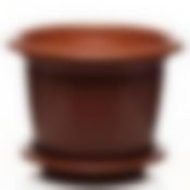 Горшок цветочный Виола 10 л с поддоном (коричневый)