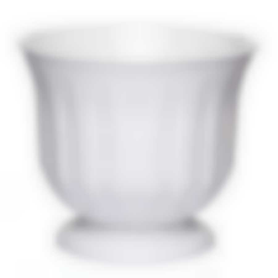 Горшок - кашпо Фламинго 15 л на поддоне (белый)