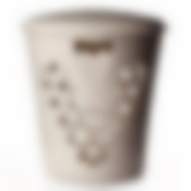 Корзина для белья ВЕНЕЦИЯ 50 л угловая (беж.мрамор)