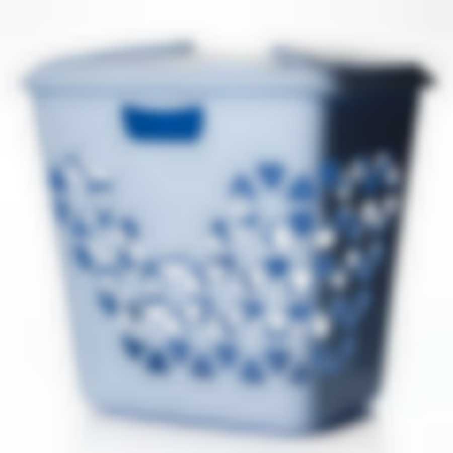 Корзина для белья ВЕНЕЦИЯ 45 л (голубой)