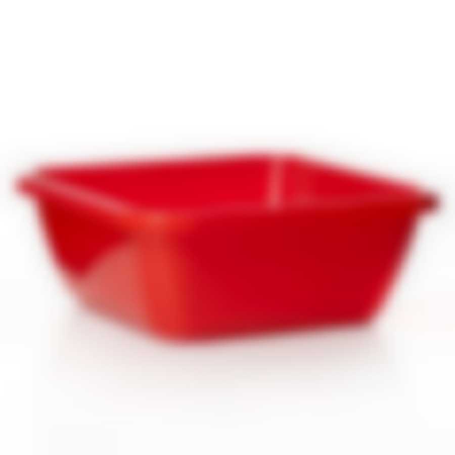 Таз квадратный 8 л (красный)
