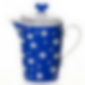 Кувшин (молочник) Горошек 0,5 л (бел. - син.)