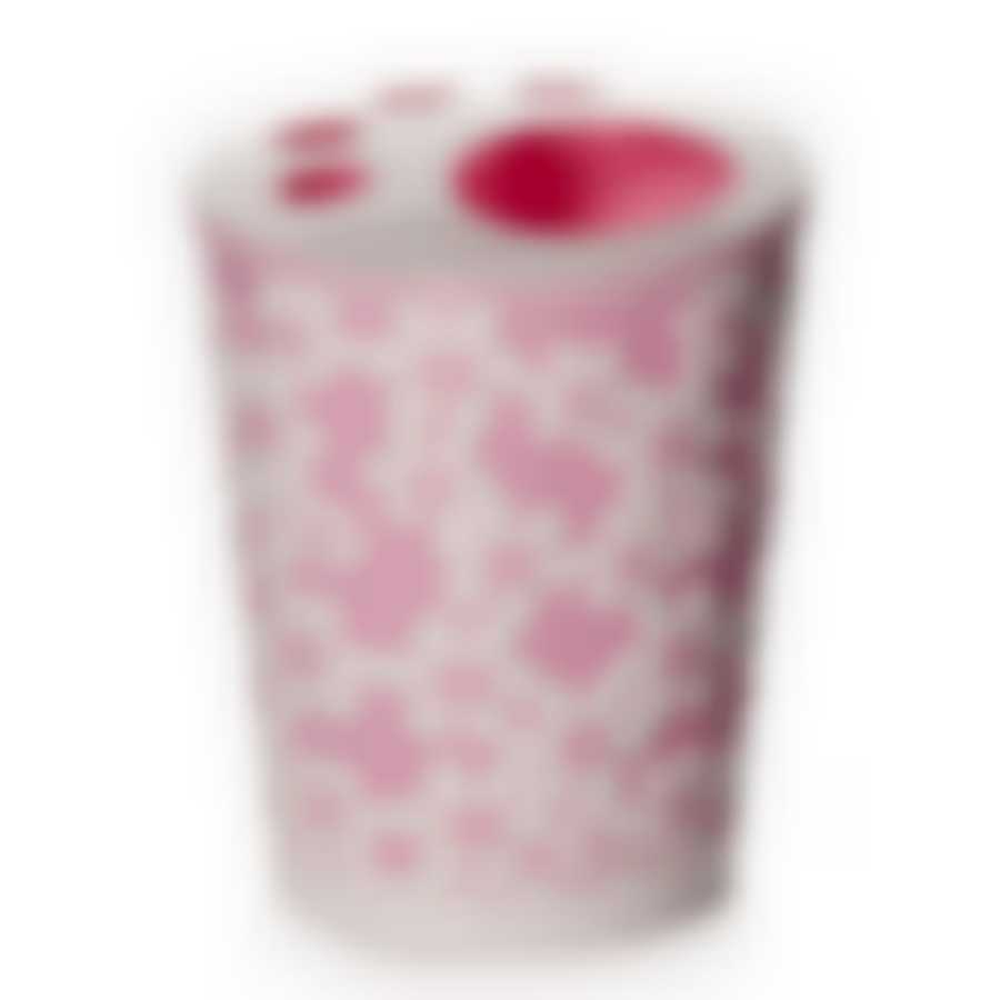 Подставка Дольче Вита для зуб. щеток (роз.-бел.)