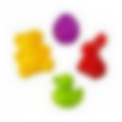 Формочка для песка детская 4 шт "Зоопарк" (цвет в ассортименте)