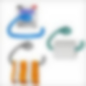 Держат д/туал бум (на присоске) 3 цв