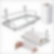 Держатель д/бум. полотенец навесной на рейлинг 27*12*11,5 см NEW