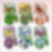 Прихватка с рукавицей "Бабочка" 6 диз (н-р из 2 пр.)