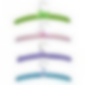 Вешалка-плечики "Текстиль" 4 цв. NEW