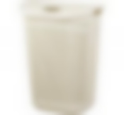 Корзина для белья ВЯЗАНИЕ 55 л (белый ротанг)