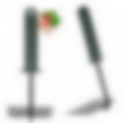 Тяпка с ручкой Мультидом зеленая, длина 24 см