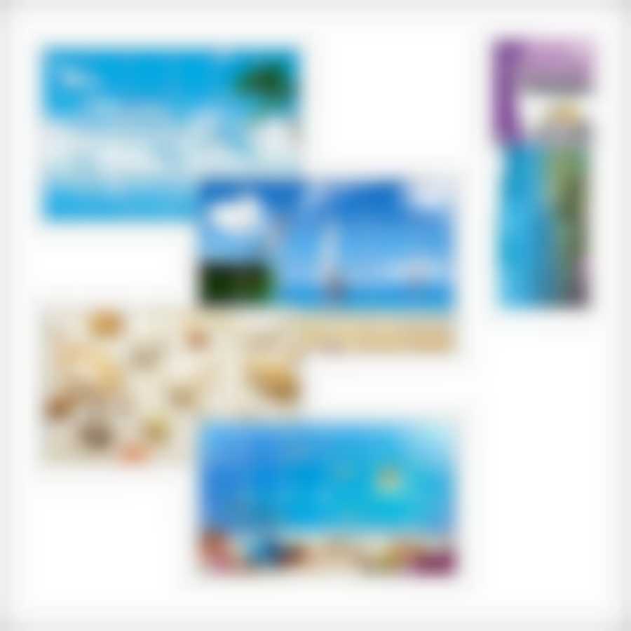 Защит пленка-стикер (море) 90*60см 4 диз